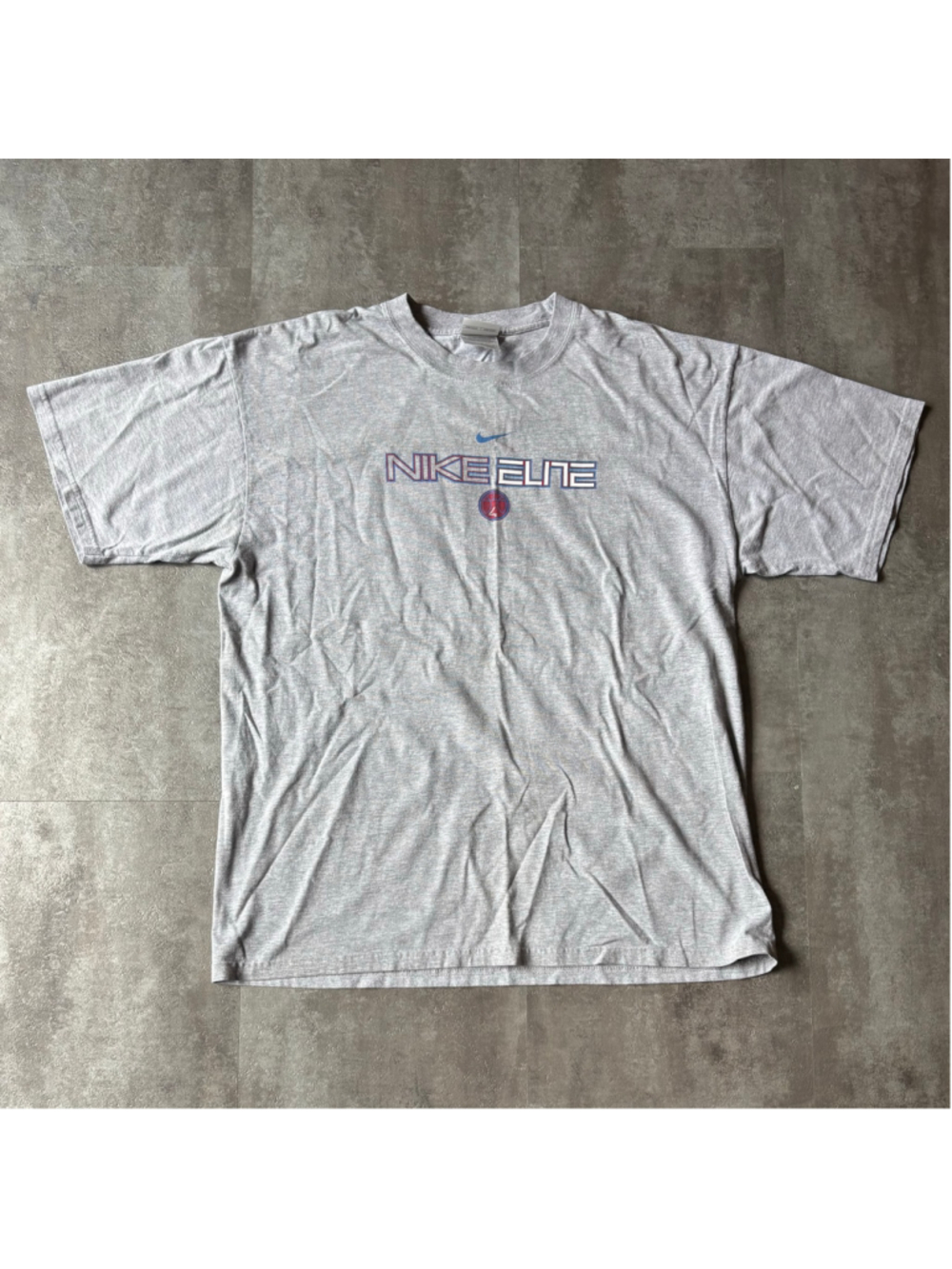 Vintage Nike Elite 4 Basketball Shirt Mens Large Gray